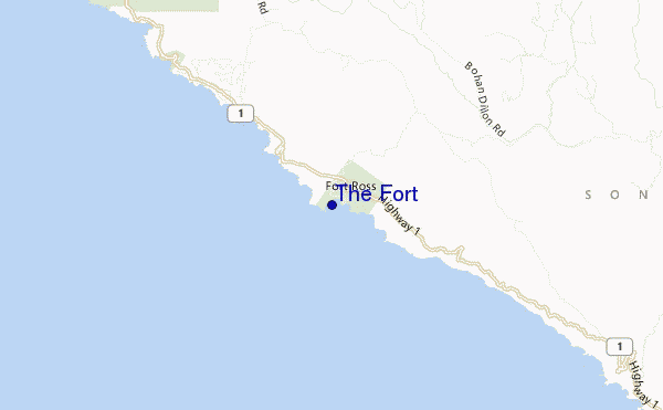 carte de localisation de The Fort