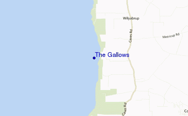 carte de localisation de The Gallows