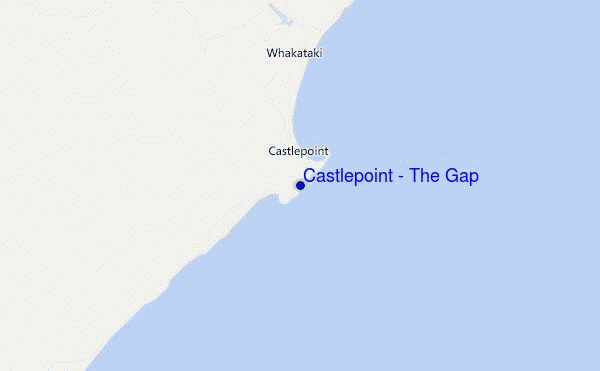 carte de localisation de Castlepoint - The Gap