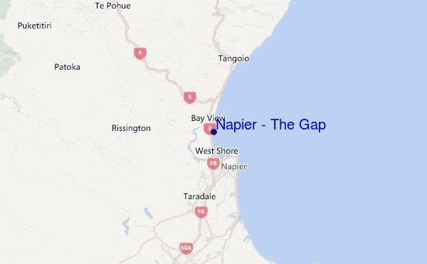 Napier - The Gap Location Map