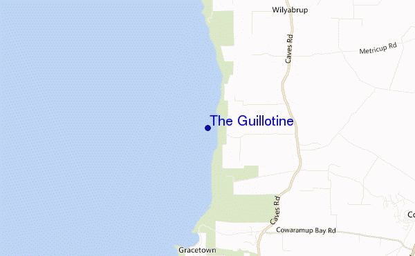 carte de localisation de The Guillotine