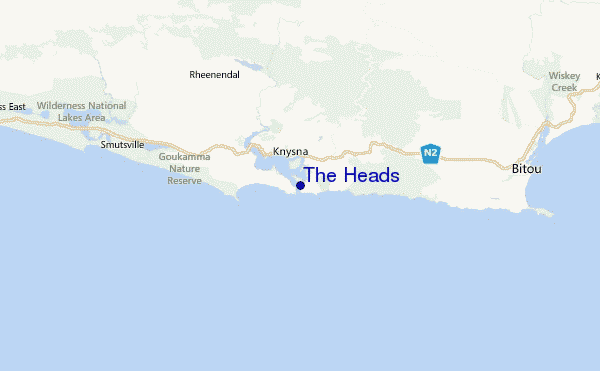 The Heads Location Map
