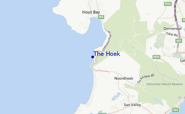 carte de localisation de The Hoek