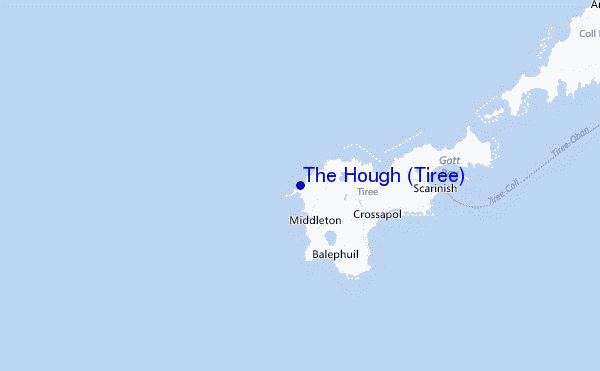 The Hough (Tiree) Location Map