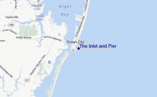 carte de localisation de The Inlet and Pier