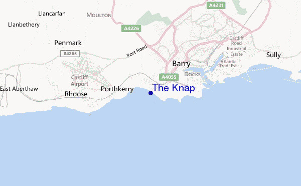carte de localisation de The Knap