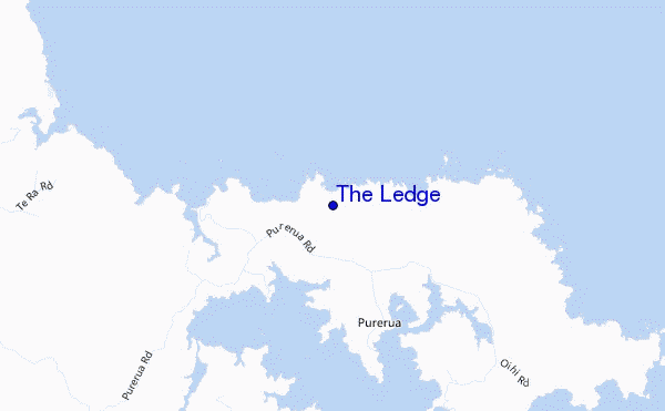 carte de localisation de The Ledge