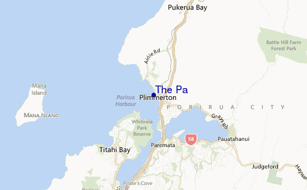 carte de localisation de The Pa