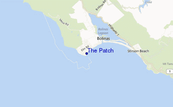 carte de localisation de The Patch