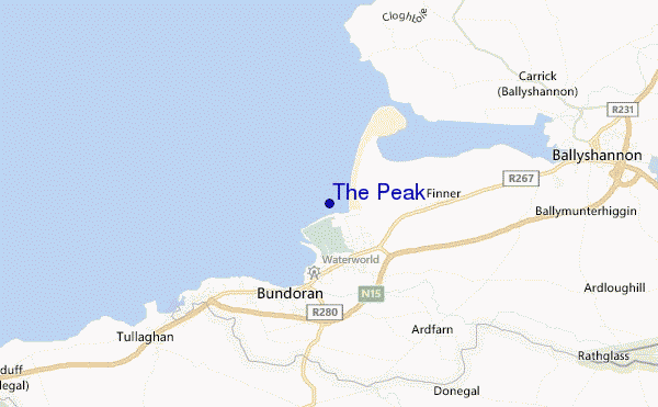 carte de localisation de The Peak