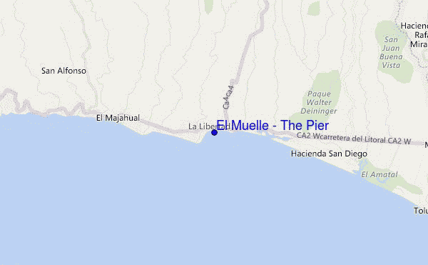 carte de localisation de El Muelle - The Pier