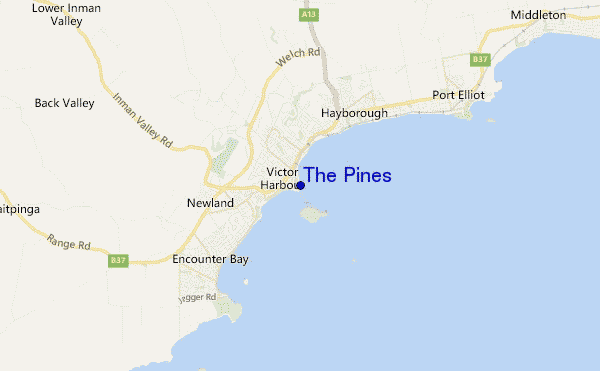 carte de localisation de The Pines