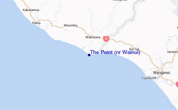 The Point (nr Wainui) Location Map