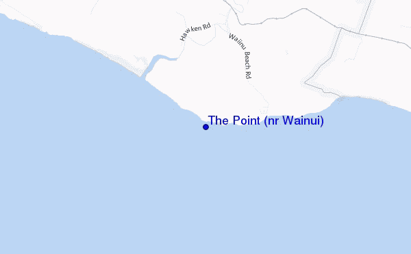 carte de localisation de The Point (nr Wainui)