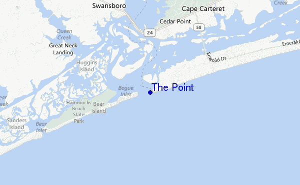 carte de localisation de The Point