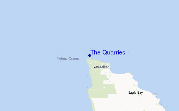 carte de localisation de The Quarries