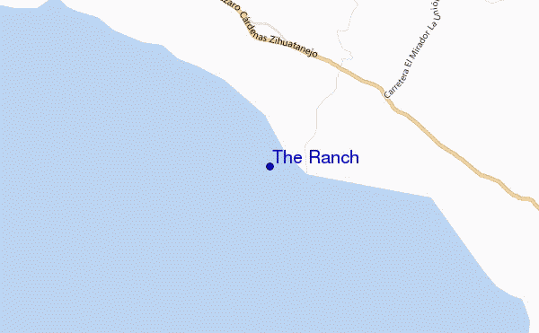 carte de localisation de The Ranch