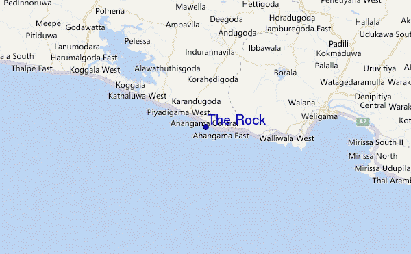 carte de localisation de The Rock