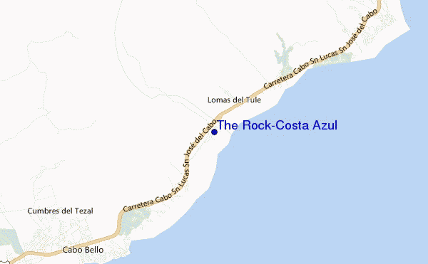 carte de localisation de The Rock-Costa Azul