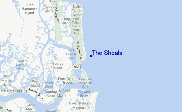 carte de localisation de The Shoals