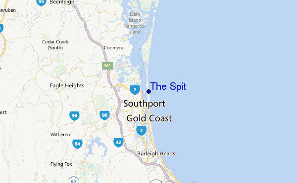 The Spit Location Map