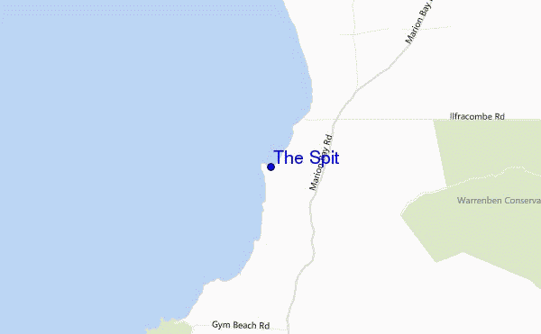 carte de localisation de The Spit