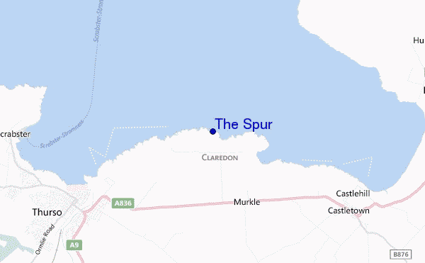 carte de localisation de The Spur