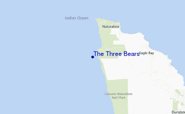 carte de localisation de The Three Bears
