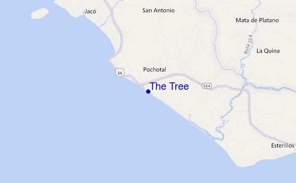 carte de localisation de The Tree