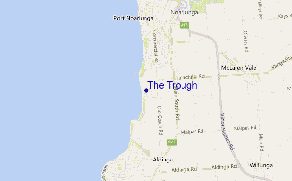 carte de localisation de The Trough