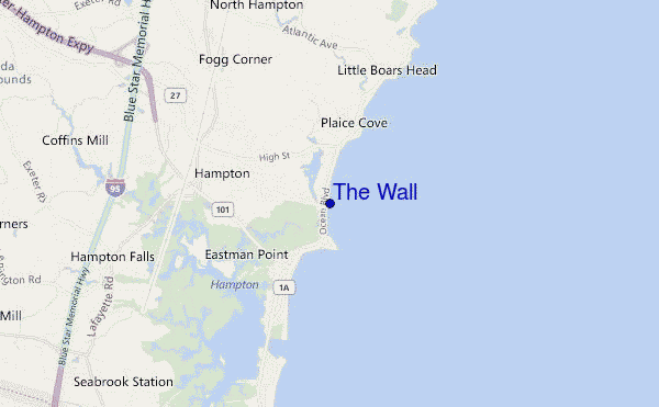 carte de localisation de The Wall