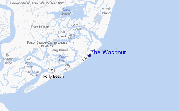 carte de localisation de The Washout