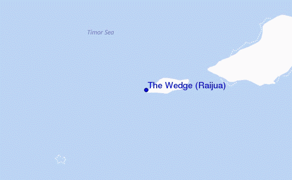 The Wedge (Raijua) Location Map