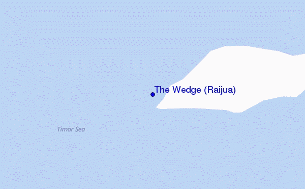 carte de localisation de The Wedge (Raijua)
