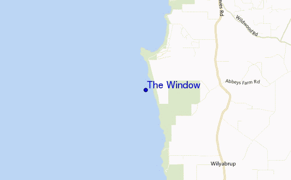 carte de localisation de The Window