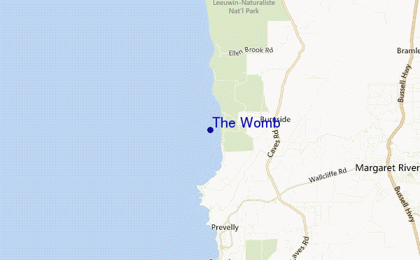 carte de localisation de The Womb