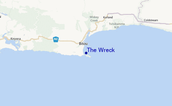 The Wreck Location Map