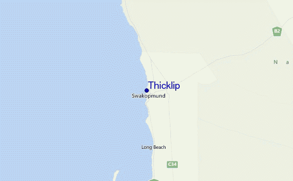 Thicklip Location Map
