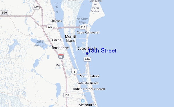 13th Street Location Map