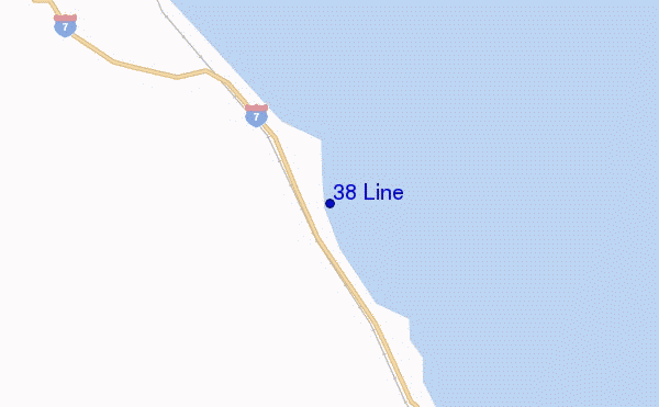 carte de localisation de 38 Line