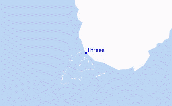carte de localisation de Threes