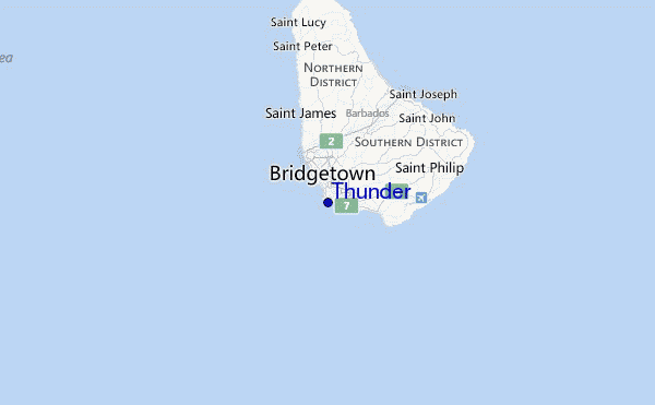 Thunder Location Map