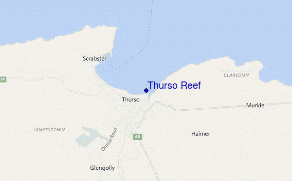 carte de localisation de Thurso Reef