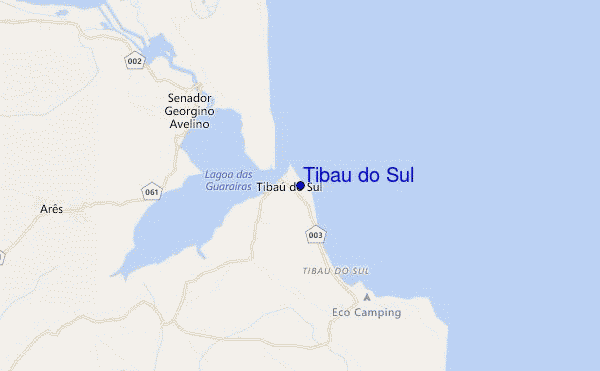 carte de localisation de Tibau do Sul