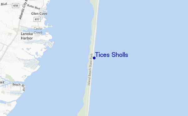 carte de localisation de Tices Sholls