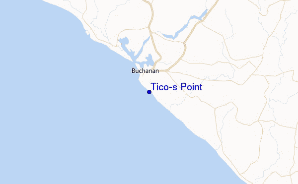 Tico's Point Location Map
