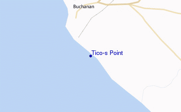 carte de localisation de Tico's Point