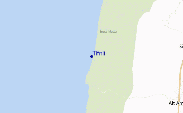 carte de localisation de Tifnit