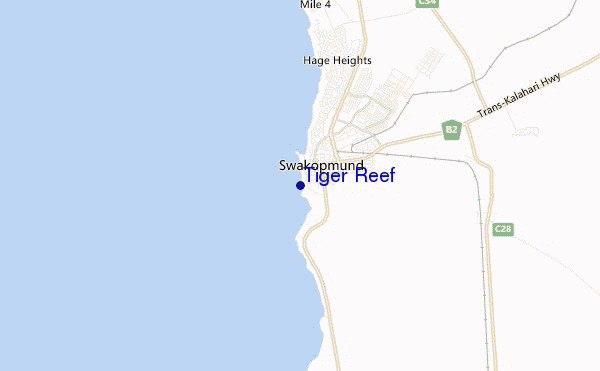 carte de localisation de Tiger Reef