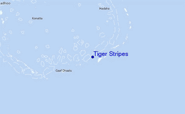 Tiger Stripes Location Map